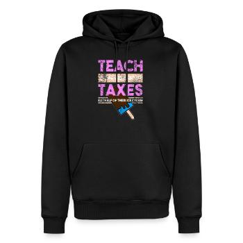 Enfants du capitalisme - Sweat à capuche Premium bio Homme - noir - Devant - Nico (187cm)