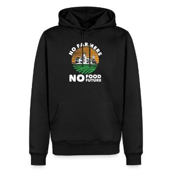 Bauer Essen Zukunft - Männer Premium Bio Hoodie - Schwarz - Vorne - Nico (187cm)