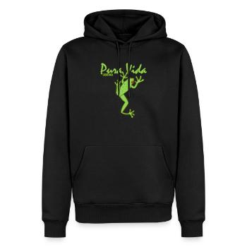 Pura Vida - Costa Rica - Sweat à capuche Premium bio Homme - noir - Devant - Nico (187cm)