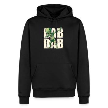 Tamponner exotique tamponner - Sweat à capuche Premium bio Homme - noir - Devant - Nico (187cm)