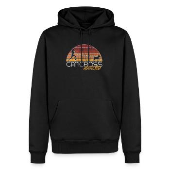 Canicross | Hundesport Fitness Joggen Geschenk - Männer Premium Bio Hoodie - Schwarz - Vorne - Nico (187cm)