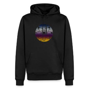 Physique - Sweat à capuche Premium bio Homme - noir - Devant - Nico (187cm)