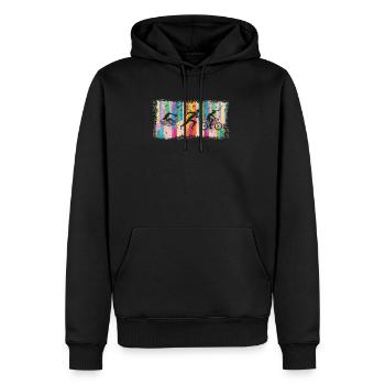 Triathlon Sport - Männer Premium Bio Hoodie - Schwarz - Vorne - Nico (187cm)