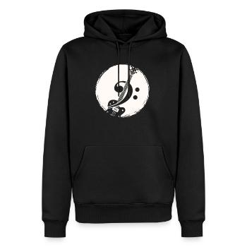 Guitare basse Guitariste - Sweat à capuche Premium bio Homme - noir - Devant - Nico (187cm)