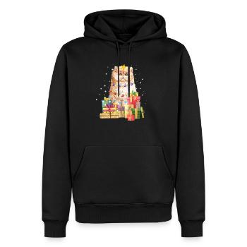 Grumpy Cat Cat Christmas Ugly Xmas - Men’s Premium Organic Hoodie - black - Front - Nico (187cm)