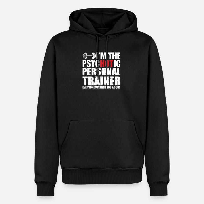 Personal Trainer Geschenkidee - Männer Premium Bio Hoodie - Schwarz