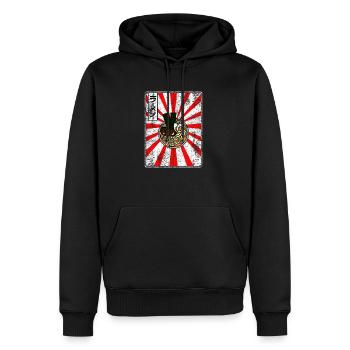 Ramen foodie - Sweat à capuche Premium bio Homme - noir - Devant - Nico (187cm)