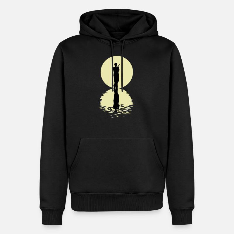 L'anesthésiste et la lune - Sweat à capuche Premium bio Homme - noir
