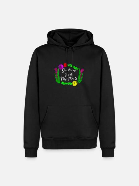 Gardeners plants water - Men’s Premium Organic Hoodie - black