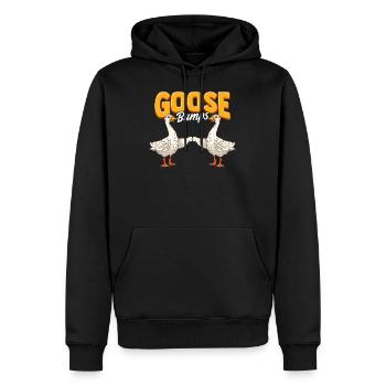 Cute & Funny Goose Bumps chair de poule chair de chien - Sweat à capuche Premium bio Homme - noir - Devant - Nico (187cm)