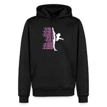 Gymnastics skills - Men’s Premium Organic Hoodie - black - Front - Nico (187cm)