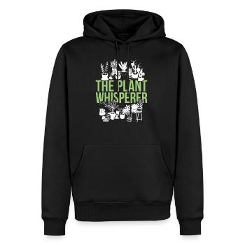 Jardinier - Sweat à capuche Premium bio Homme - noir - Devant - Nico (187cm)