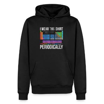 Tenue de chimie - Sweat à capuche Premium bio Homme - noir - Devant - Nico (187cm)