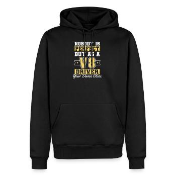 V8-Motor Niemand ist das perfekte Geschenk - Männer Premium Bio Hoodie - Schwarz - Vorne - Nico (187cm)