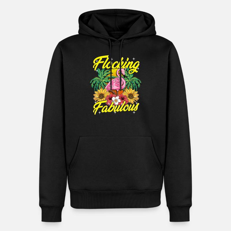 Flocage mignon et drôle - Sweat à capuche Premium bio Homme - noir