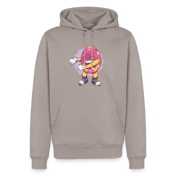 Easter egg - Men’s Premium Organic Hoodie - taupe - Front - Nico (187cm)