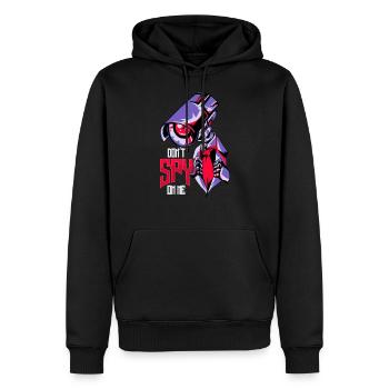 Spionieren Sie mich nicht aus. Illegal Surveillance Dystopian - Männer Premium Bio Hoodie - Schwarz - Vorne - Nico (187cm)