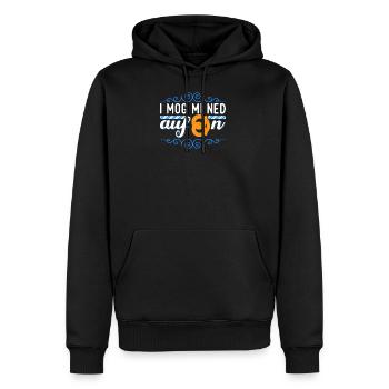 I Mog Mi Ned Aufbrezeln Bayrische Sprüche Dialekt - Männer Premium Bio Hoodie - Schwarz - Vorne - Nico (187cm)
