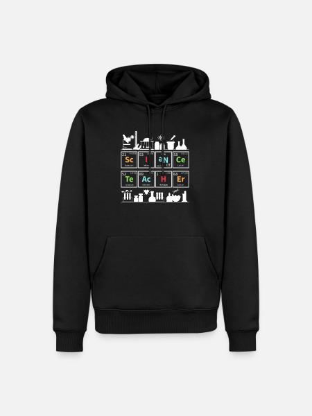 Enseignants Science - Sweat à capuche Premium bio Homme - noir