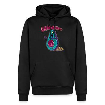 L'avocat zombie végétalien ne mange que des céréales Halloween - Sweat à capuche Premium bio Homme - noir - Devant - Nico (187cm)