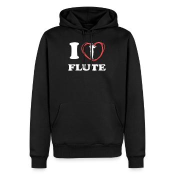 Flute T Shirt For Women - Männer Premium Bio Hoodie - Schwarz - Vorne - Nico (187cm)