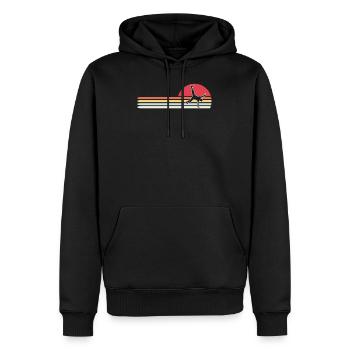 Breakdancer B-Boy retro - Männer Premium Bio Hoodie - Schwarz - Vorne - Nico (187cm)