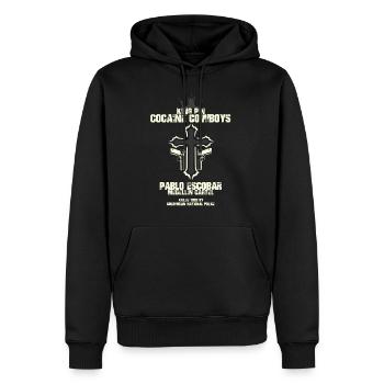 Cocaine Cowboys - Männer Premium Bio Hoodie - Schwarz - Vorne - Nico (187cm)