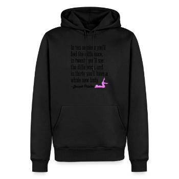 Pilates In Ten Sessions You'll Feel The Difference - Männer Premium Bio Hoodie - Schwarz - Vorne - Nico (187cm)