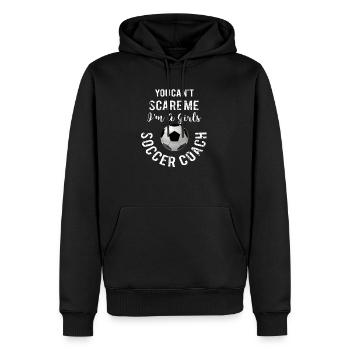 Top Fun Girls Soccer Coach ne peut pas faire peur de cadeaux - Sweat à capuche Premium bio Homme - noir - Devant - Nico (187cm)