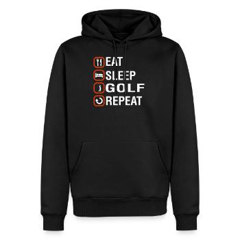 Funny Golf Birthday Gift - Männer Premium Bio Hoodie - Schwarz - Vorne - Nico (187cm)