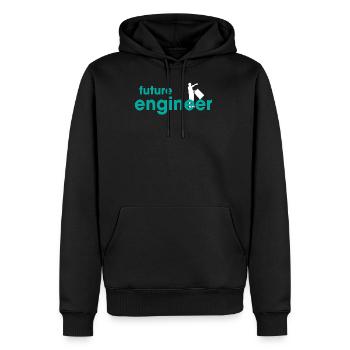 Future Engineer - Men’s Premium Organic Hoodie - black - Front - Nico (187cm)