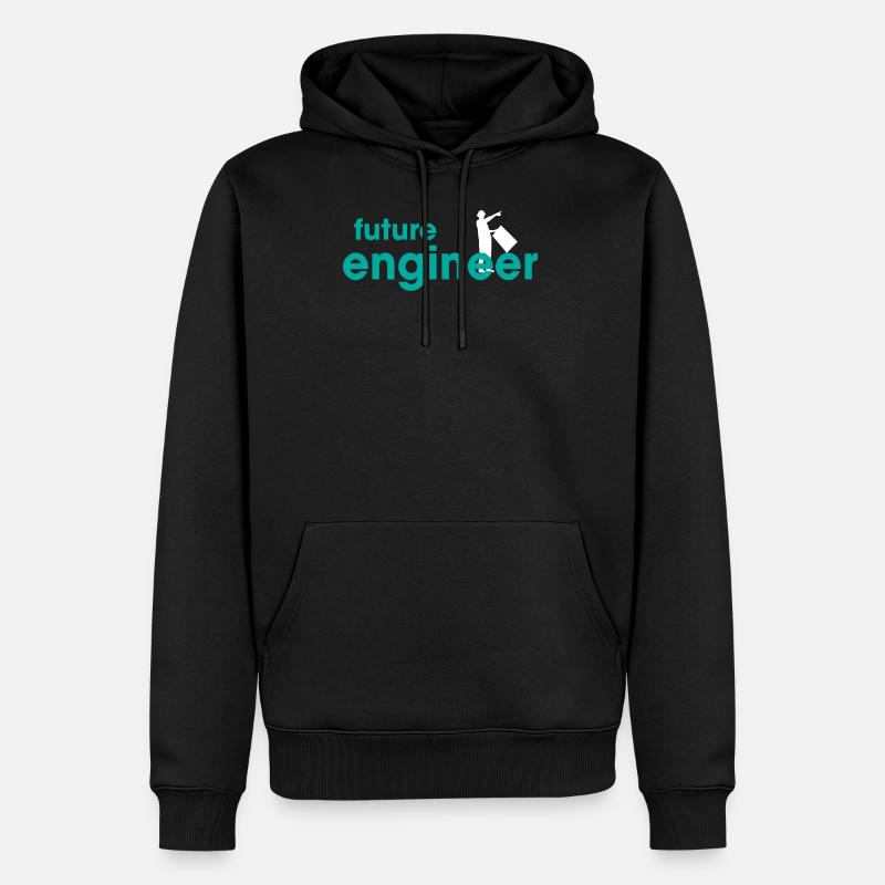 Future Engineer - Männer Premium Bio Hoodie - Schwarz