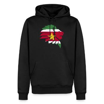 Suriname Flagge Kreolen Lachmon Sranan Geschenk - Männer Premium Bio Hoodie - Schwarz - Vorne - Nico (187cm)