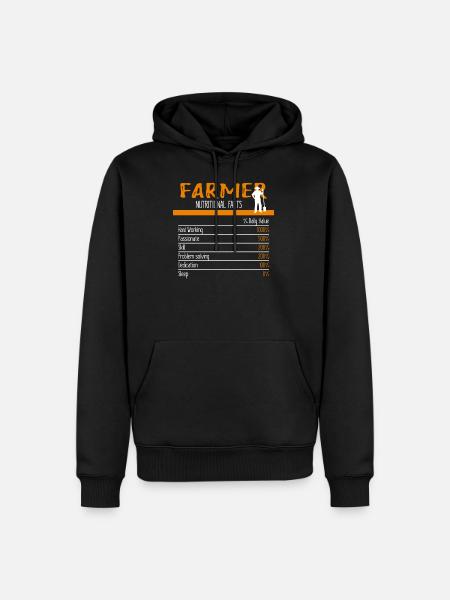 Farmer ingredients - Men’s Premium Organic Hoodie - black