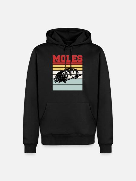 MOLES - Men’s Premium Organic Hoodie - black