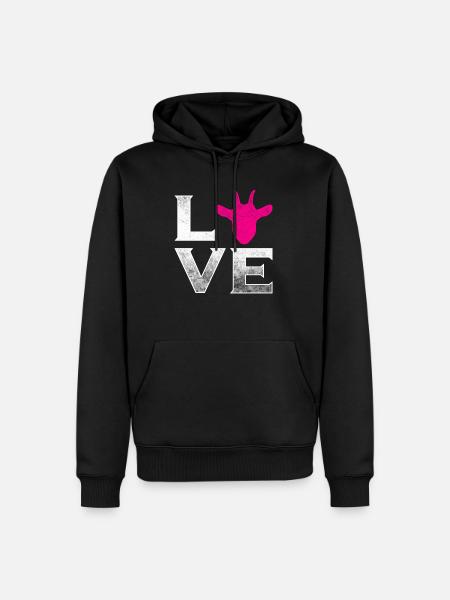 Goat love billy goat - Men’s Premium Organic Hoodie - black