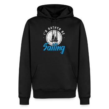 Sailor sailor sailor - Sweat à capuche Premium bio Homme - noir - Devant - Nico (187cm)