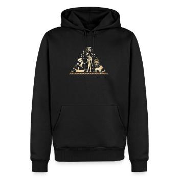Ägypten Antike - Männer Premium Bio Hoodie - Schwarz - Vorne - Nico (187cm)