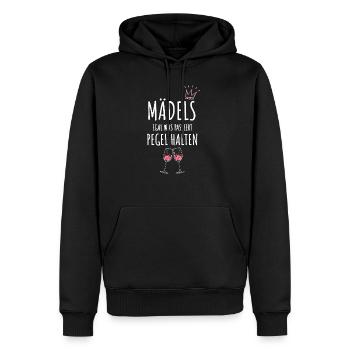 Girls No Matter What Happens Gauges Keep Women - Men’s Premium Organic Hoodie - black - Front - Nico (187cm)