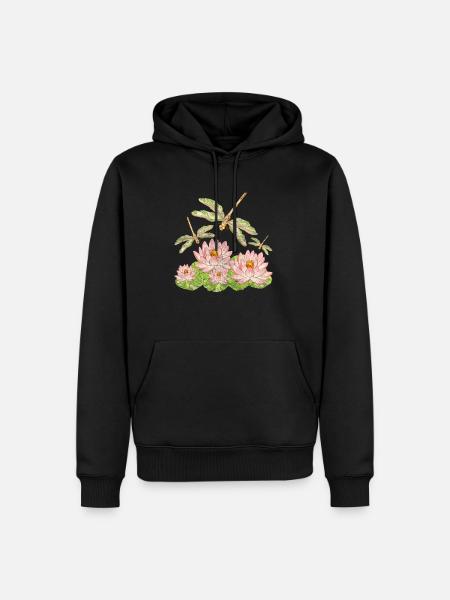 dragonflies - Men’s Premium Organic Hoodie - black