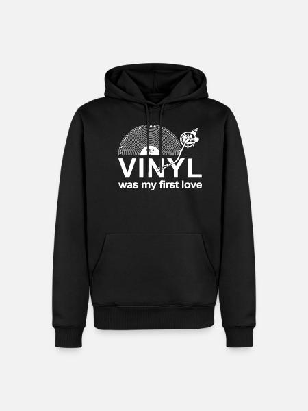 Schallplatte - Männer Premium Bio Hoodie - Schwarz