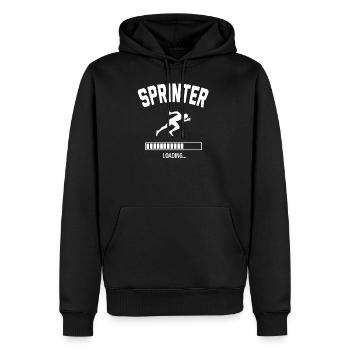 Future sprinter - Men’s Premium Organic Hoodie - black - Front - Nico (187cm)