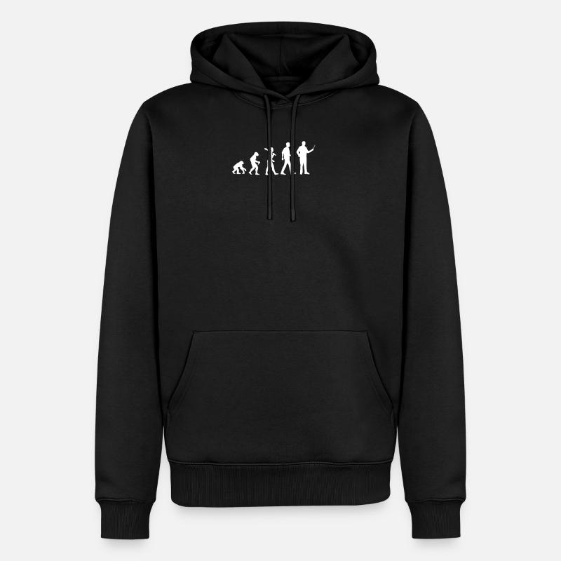Teacher Evolution - Männer Premium Bio Hoodie - Schwarz