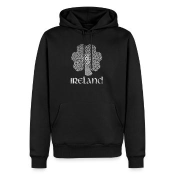 Irlande - Sweat à capuche Premium bio Homme - noir - Devant - Nico (187cm)