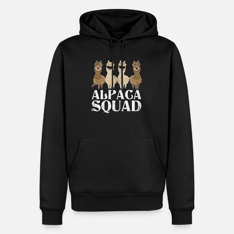 Alpagas Animal - Sweat à capuche Premium bio Homme - noir