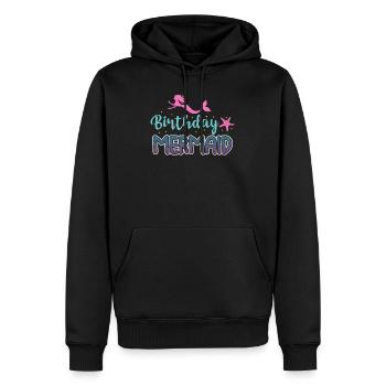 Geburtstag Meerjungfrau Outfit Kostüm - Männer Premium Bio Hoodie - Schwarz - Vorne - Nico (187cm)