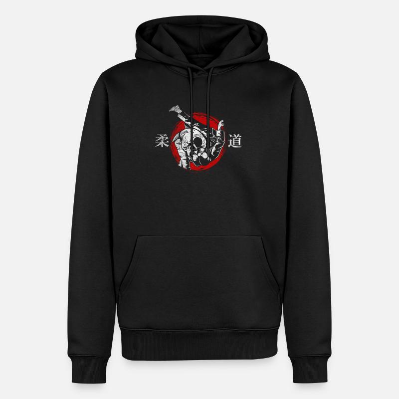 Judo - Männer Premium Bio Hoodie - Schwarz