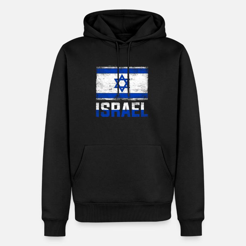 Israel Mossad - Sweat à capuche Premium bio Homme - noir