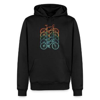 Fahrrad Fahrradtour - Männer Premium Bio Hoodie - Schwarz - Vorne - Nico (187cm)