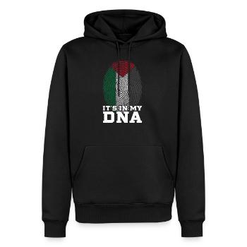 Indépendance du pays palestinien - Sweat à capuche Premium bio Homme - noir - Devant - Nico (187cm)